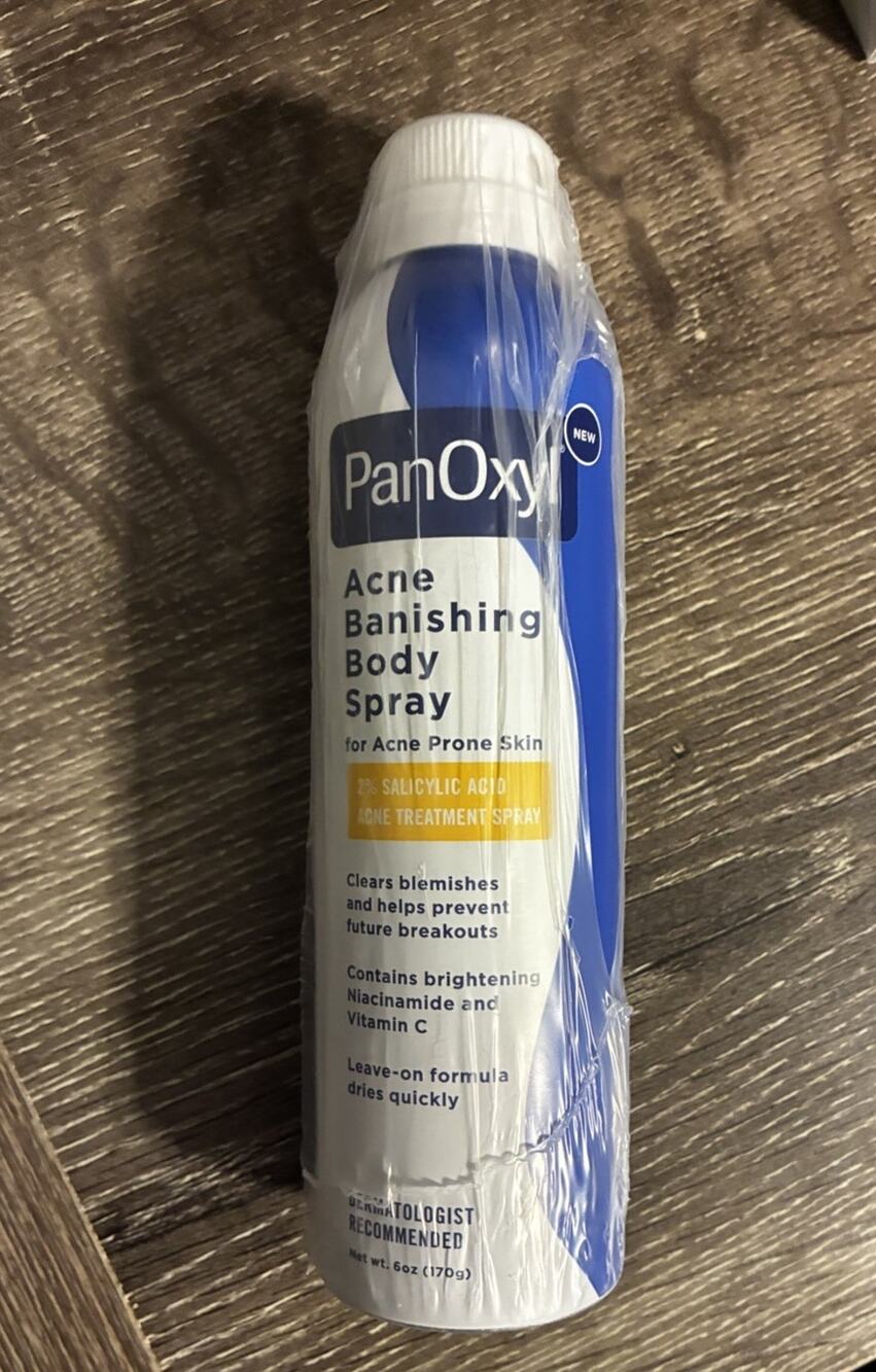 PanOxyl Acne Banishing Body Spray with 2% 6 Ounce (Pack of 1), Sealed
